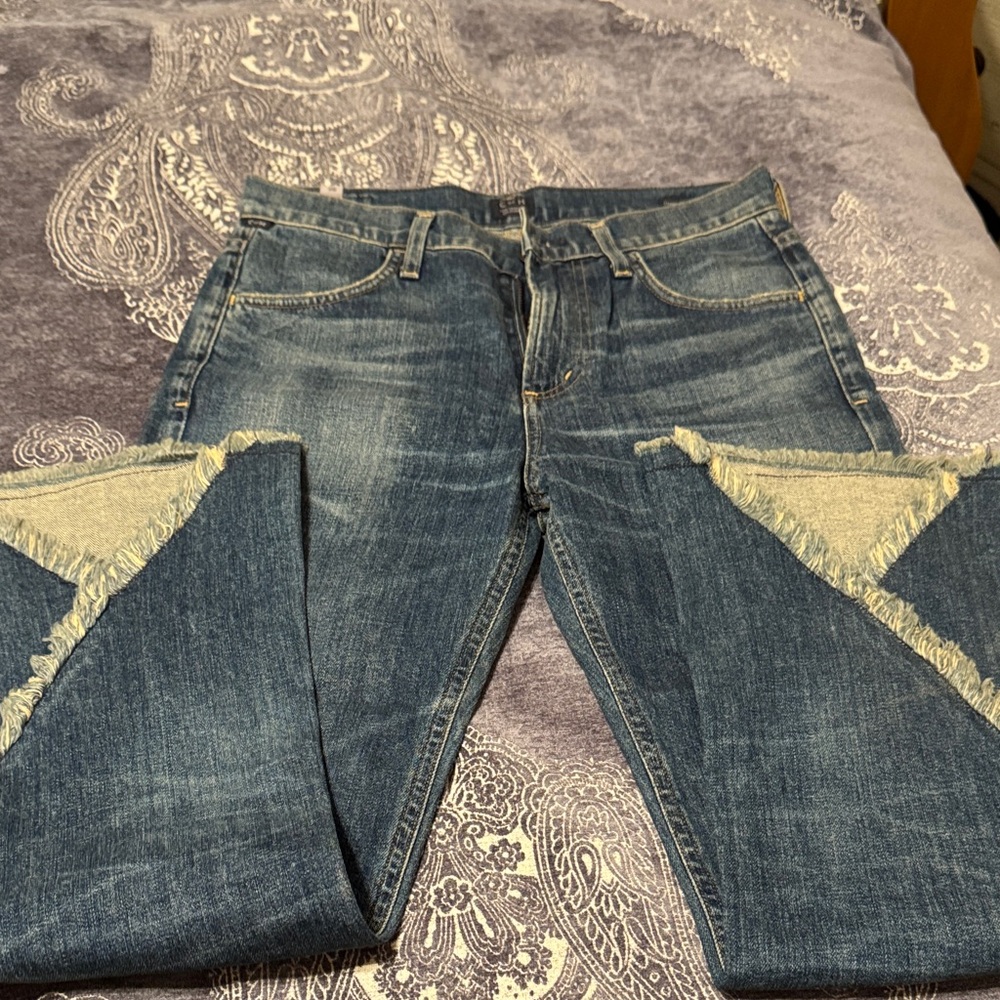 Citizens Of Humanity Blue Boot Cut Jeans